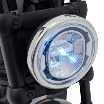 Faster Chopper Dječji Motocikl Na Baterije, Sivi + Fm Radio + Audio Ploča + Led Motor Na Akumulator 17
