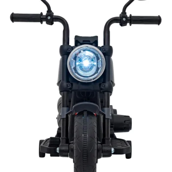 Faster Chopper Dječji Motocikl Na Baterije, Sivi + Fm Radio + Audio Ploča + Led Motor Na Akumulator 4