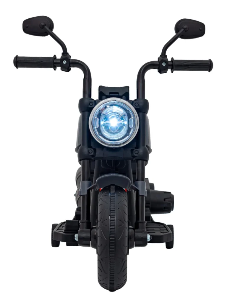 Faster Chopper Dječji Motocikl Na Baterije, Sivi + Fm Radio + Audio Ploča + Led Motor Na Akumulator 4