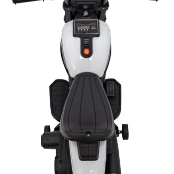 Faster Chopper Baterijski Motor Za Djecu Bijeli + Fm Radio + Audio Ploča + Led, Bijela Motor Na Akumulator 10
