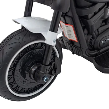 Faster Chopper Baterijski Motor Za Djecu Bijeli + Fm Radio + Audio Ploča + Led, Bijela Motor Na Akumulator 12