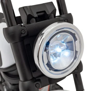 Faster Chopper Baterijski Motor Za Djecu Bijeli + Fm Radio + Audio Ploča + Led, Bijela Motor Na Akumulator 17