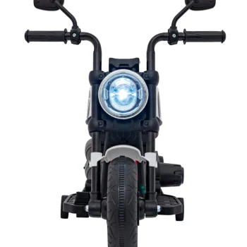 Faster Chopper Baterijski Motor Za Djecu Bijeli + Fm Radio + Audio Ploča + Led, Bijela Motor Na Akumulator 4