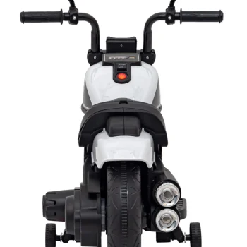 Faster Chopper Baterijski Motor Za Djecu Bijeli + Fm Radio + Audio Ploča + Led, Bijela Motor Na Akumulator 7