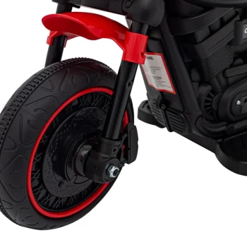 Faster Chopper Baterijski Motor Za Djecu Crveni + Fm Radio + Audio Ploča + Led, Crvena Motor Na Akumulator 12