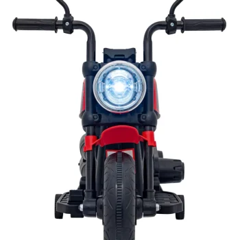 Faster Chopper Baterijski Motor Za Djecu Crveni + Fm Radio + Audio Ploča + Led, Crvena Motor Na Akumulator 4