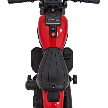 Faster Chopper Baterijski Motor Za Djecu Crveni + Fm Radio + Audio Ploča + Led, Crvena Motor Na Akumulator 9