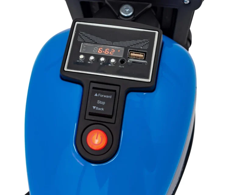 Faster Chopper Baterijski Motor Za Djecu Plavi + Fm Radio + Audio Ploča + Led, Plava Motor Na Akumulator 11