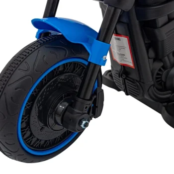 Faster Chopper Baterijski Motor Za Djecu Plavi + Fm Radio + Audio Ploča + Led, Plava Motor Na Akumulator 12