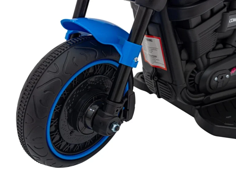 Faster Chopper Baterijski Motor Za Djecu Plavi + Fm Radio + Audio Ploča + Led, Plava Motor Na Akumulator 12