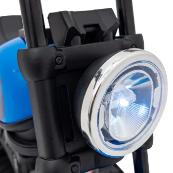 Faster Chopper Baterijski Motor Za Djecu Plavi + Fm Radio + Audio Ploča + Led, Plava Motor Na Akumulator 17