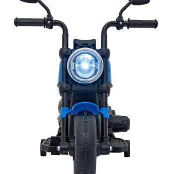 Faster Chopper Baterijski Motor Za Djecu Plavi + Fm Radio + Audio Ploča + Led, Plava Motor Na Akumulator 4