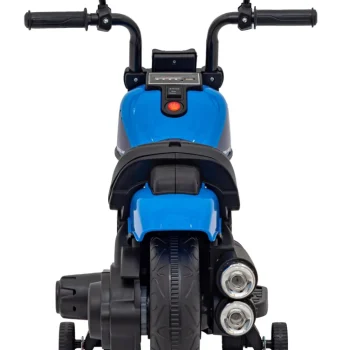 Faster Chopper Baterijski Motor Za Djecu Plavi + Fm Radio + Audio Ploča + Led, Plava Motor Na Akumulator 8