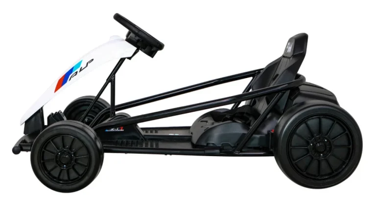 Fx1 Drift Master Go Kart Na Baterije Za Djecu, Bijeli + Drift Funkcija + Eva Kotači, Bijela 4