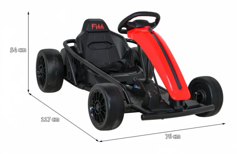 Fx1 Drift Master Go Kart Na Baterije Za Djecu, Crveni + Drift Funkcija + Eva Kotači, Crvena 2