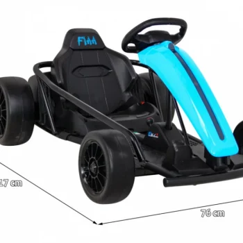 Fx1 Drift Master Go Kart Na Baterije Za Djecu, Plavi + Drift Funkcija + Eva Kotači, Plava 2