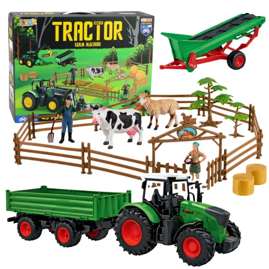Farma Set Traktor S Prikolicom 45 Dijelova 1