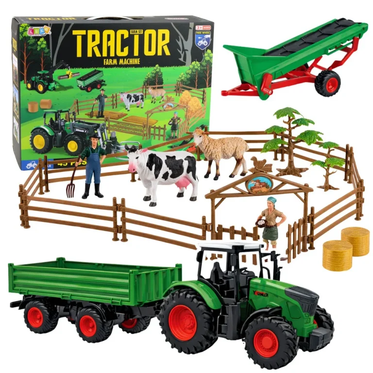 Farma Set Traktor S Prikolicom 45 Dijelova 1