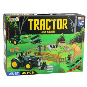 Farma Set Traktor S Prikolicom 45 Dijelova 5