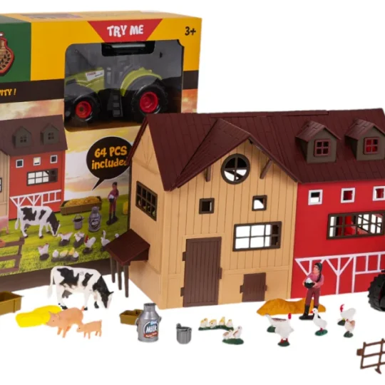 Farmarski Set S Traktorom + Priborom 64 Dijela 1
