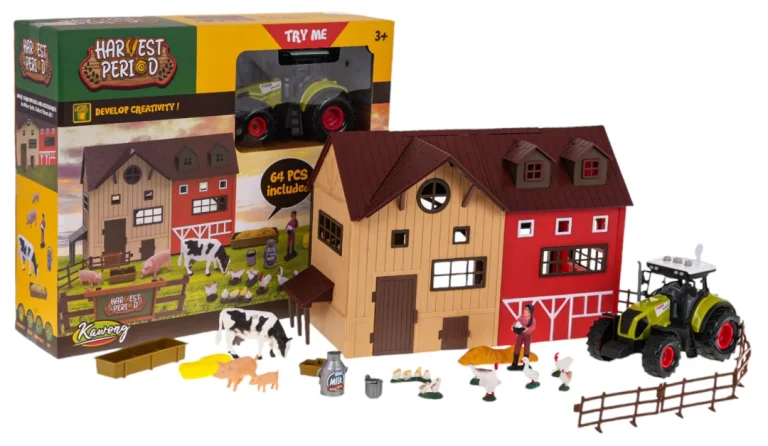 Farmarski Set S Traktorom + Priborom 64 Dijela 1