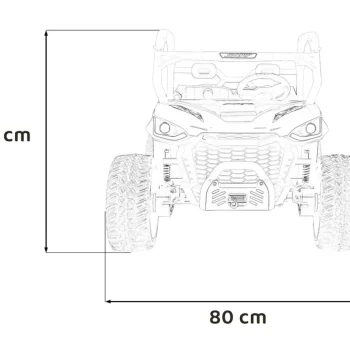 Farmer Truck Utv Racing Na Akumulator, Plavi 2