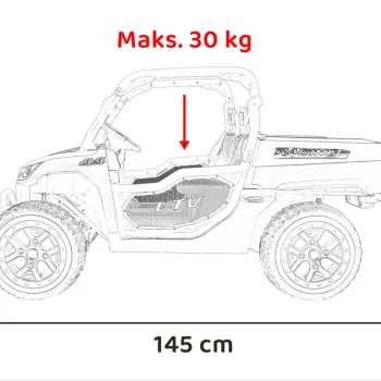 Farmer Truck Utv Racing Na Akumulator, Plavi 3