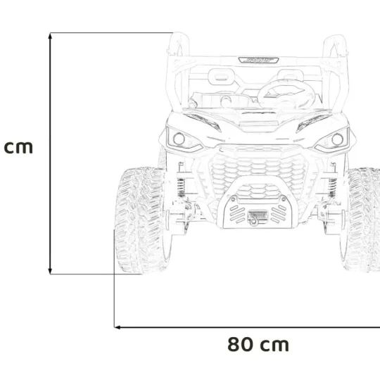 Farmer Utv Trkaći Kamion Na Akumulator, Crveni 2