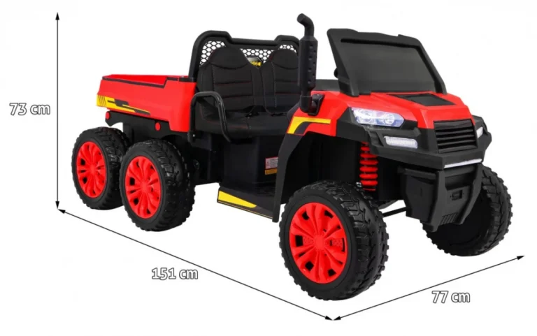 Farmerski Kamion Na Akumulator Crveni Za 2 Djece 2