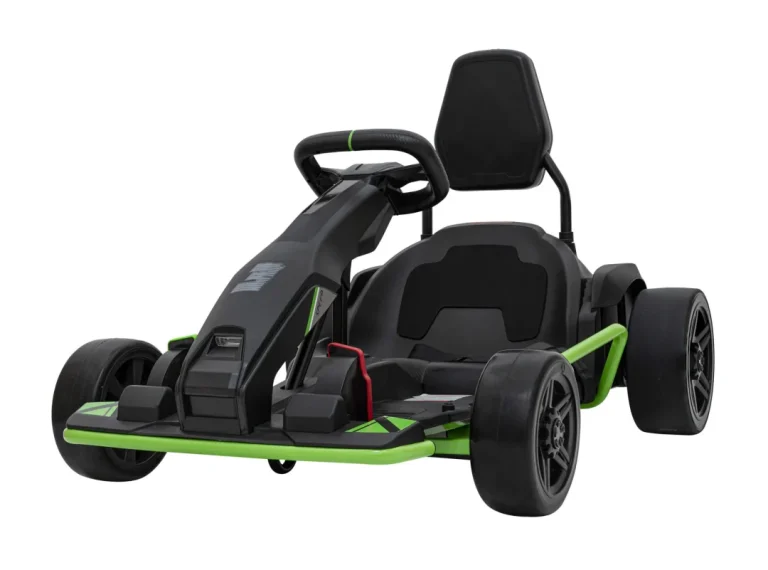 Fast 3 Drift Baterijski Gokart Za Djecu Crni + Drift Funkcija + 2x150w Motora + Led Radio + Sigurnosni Pojasevi, Crna Auto Na Akumulator 1