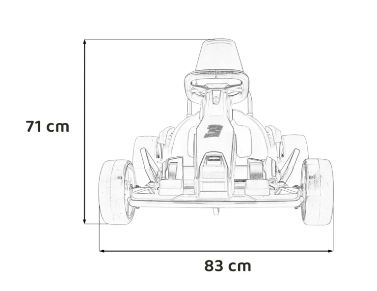 Fast 3 Drift Baterijski Gokart Za Djecu Crni + Drift Funkcija + 2x150w Motora + Led Radio + Sigurnosni Pojasevi, Crna Auto Na Akumulator 2