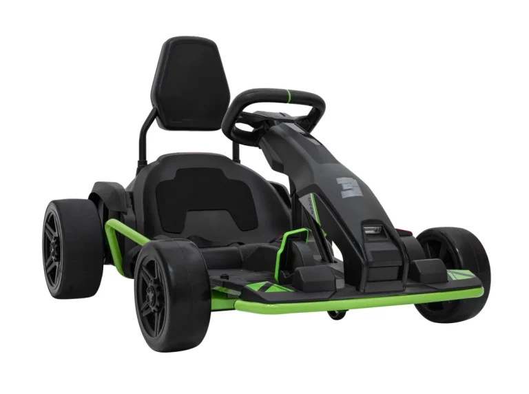 Fast 3 Drift Baterijski Gokart Za Djecu Crni + Drift Funkcija + 2x150w Motora + Led Radio + Sigurnosni Pojasevi, Crna Auto Na Akumulator 5