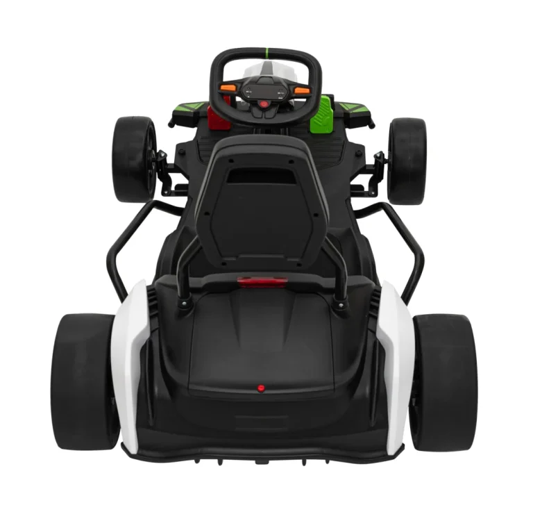 Fast 3 Drift Baterijski Go Kart Za Djecu Bijeli + Drift Funkcija + 2x150w Motora + Led, Bijela Auto Na Akumulator 10