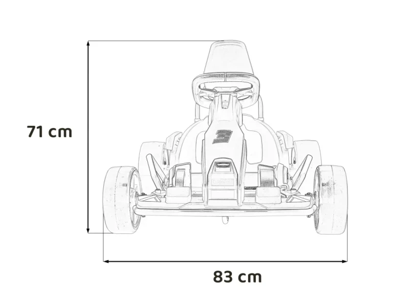 Fast 3 Drift Baterijski Go Kart Za Djecu Bijeli + Drift Funkcija + 2x150w Motora + Led, Bijela Auto Na Akumulator 2