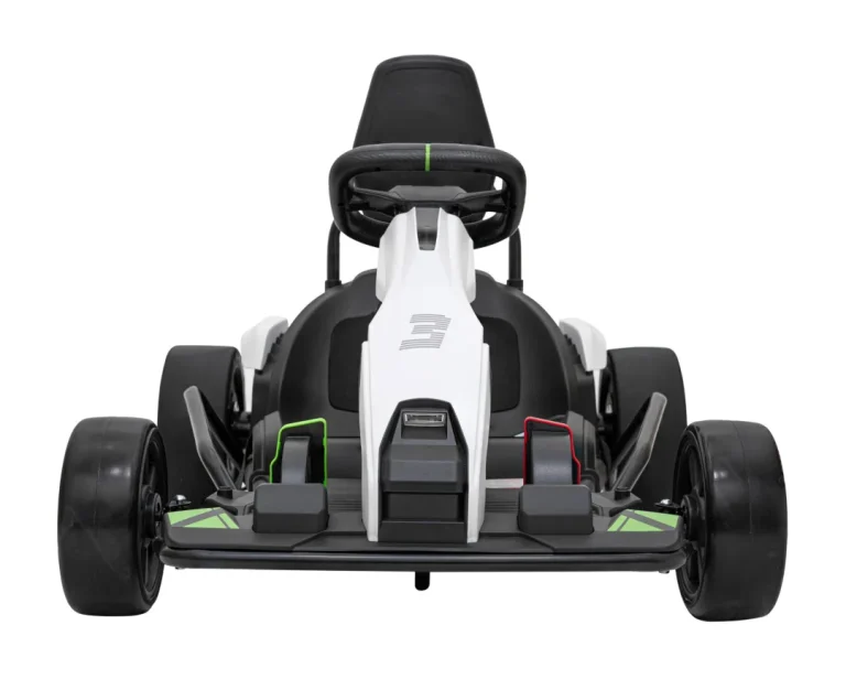 Fast 3 Drift Baterijski Go Kart Za Djecu Bijeli + Drift Funkcija + 2x150w Motora + Led, Bijela Auto Na Akumulator 4
