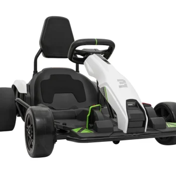 Fast 3 Drift Baterijski Go Kart Za Djecu Bijeli + Drift Funkcija + 2x150w Motora + Led, Bijela Auto Na Akumulator 5