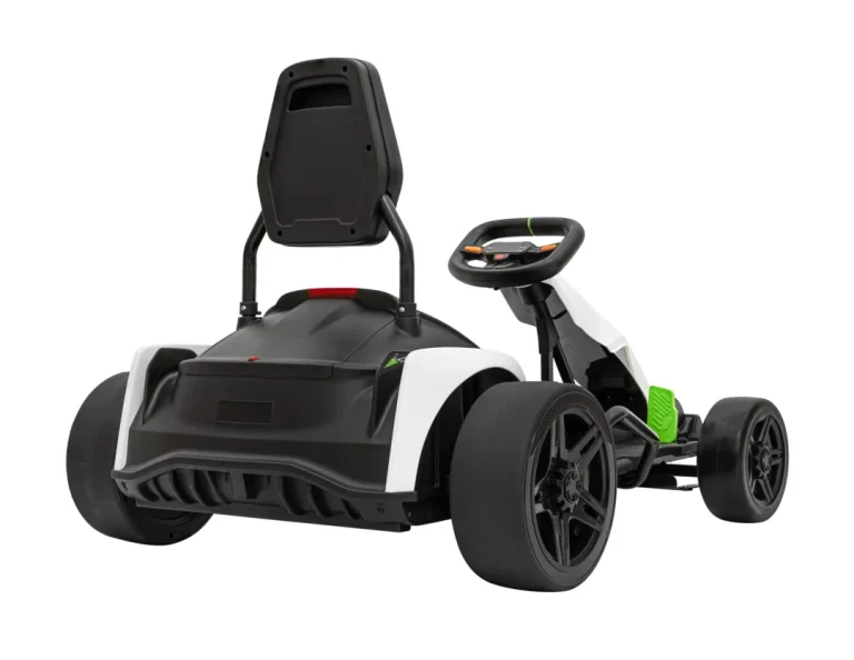 Fast 3 Drift Baterijski Go Kart Za Djecu Bijeli + Drift Funkcija + 2x150w Motora + Led, Bijela Auto Na Akumulator 8