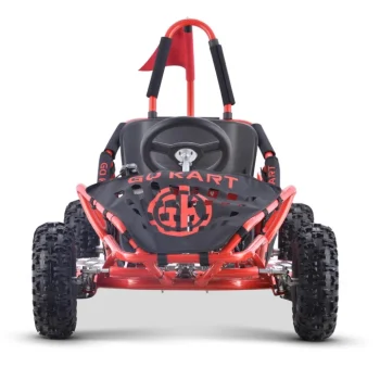 Fast Dragon Baterijski Karting Crveni 30 Km/h + Motor Od 1000 W + Kotači Na Napuhavanje + Podešavanje Sjedala + Sigurnosni Pojasevi, Crvena Motor Na Akumulator 2