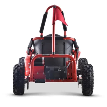 Fast Dragon Baterijski Karting Crveni 30 Km/h + Motor Od 1000 W + Kotači Na Napuhavanje + Podešavanje Sjedala + Sigurnosni Pojasevi, Crvena Motor Na Akumulator 6