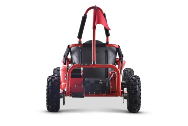 Fast Dragon Baterijski Karting Crveni 30 Km/h + Motor Od 1000 W + Kotači Na Napuhavanje + Podešavanje Sjedala + Sigurnosni Pojasevi, Crvena Motor Na Akumulator 6