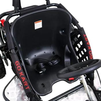 Fast Dragon Baterijski Karting Zeleni 30 Km/h + Motor Od 1000 W + Kotači Na Napuhavanje + Podešavanje Sjedala + Sigurnosni Pojasevi, Zelena Motor Na Akumulator 9