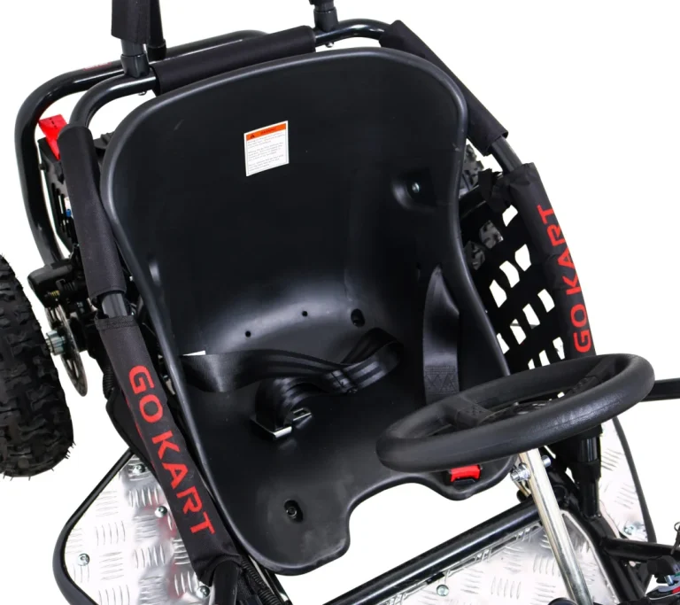 Fast Dragon Baterijski Karting Zeleni 30 Km/h + Motor Od 1000 W + Kotači Na Napuhavanje + Podešavanje Sjedala + Sigurnosni Pojasevi, Zelena Motor Na Akumulator 9