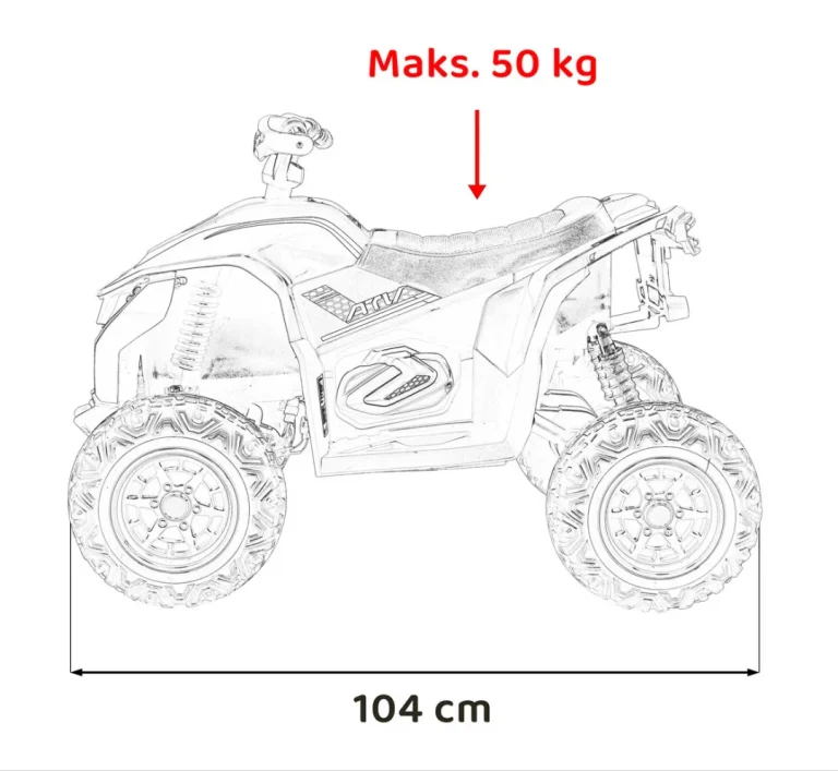 Fast Wheel Quad Na Akumulator, Crni 3
