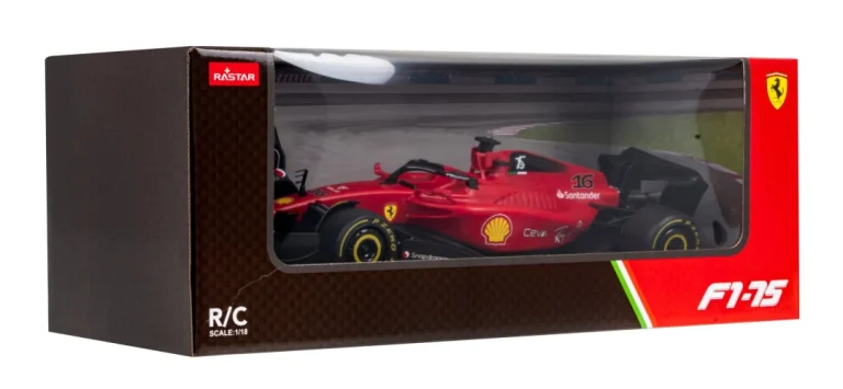 Ferrari F1 75 Rastar Model 1:18 Trkaći Automobil Na Daljinsko Upravljanje + 2,4 Ghz, Crvena 8