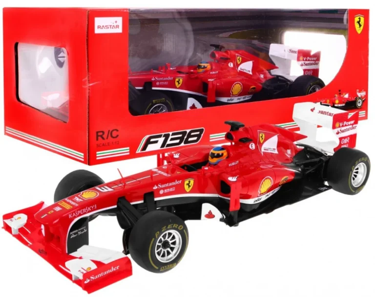 Ferrari F138 Rastar Model 1:12 Trkaći Automobil Na Daljinsko Upravljanje + 2,4 Ghz, Crvena 1