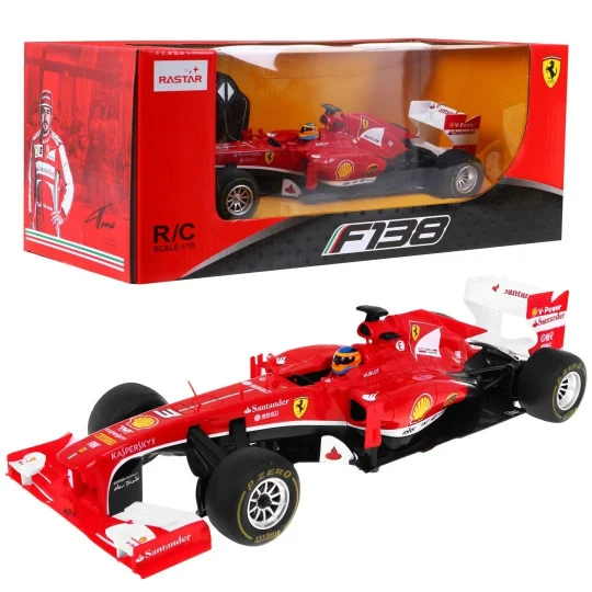 Ferrari F138 Rastar Model 1:18 Trkaći Automobil Na Daljinsko Upravljanje + 2,4 Ghz, Crvena 1