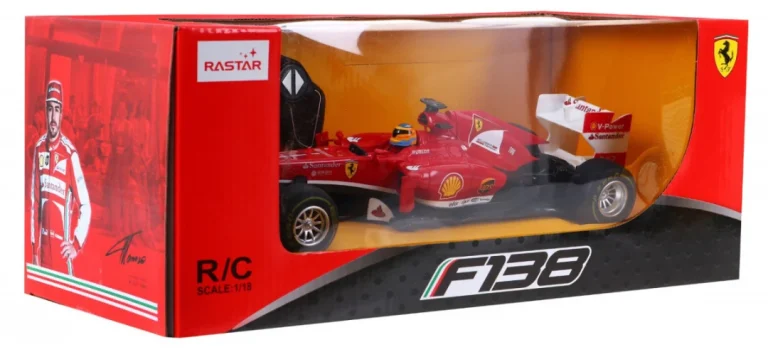 Ferrari F138 Rastar Model 1:18 Trkaći Automobil Na Daljinsko Upravljanje + 2,4 Ghz, Crvena 7