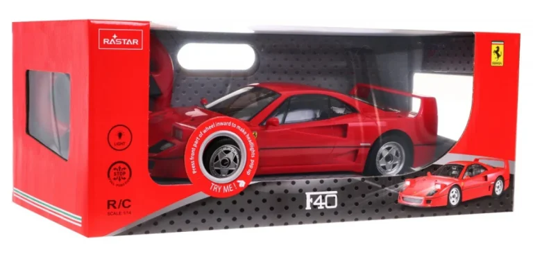 Ferrari F40 Rastar Model 1:14 Automobil Na Daljinsko Upravljanje + 2,4 Ghz Daljinski, Crvena 8