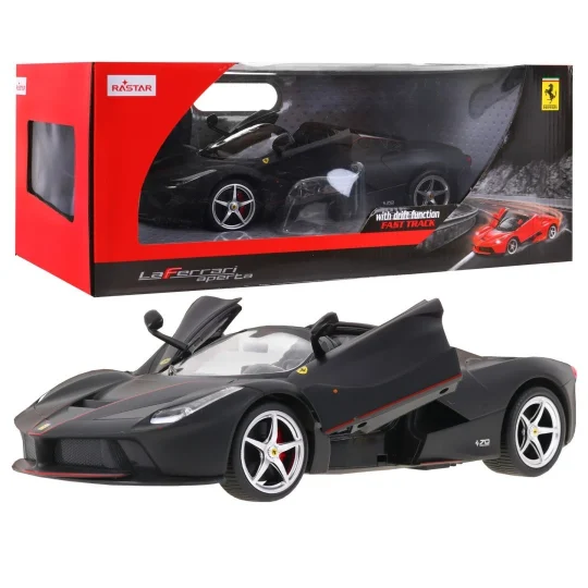 Ferrari Laferrari Aperta Crni Rastar Model 1:14 Automobil Na Daljinsko Upravljanje + 2,4 Ghz, Crna 1