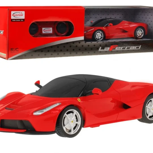 Ferrari Laferrari Rastar Model 1:24 Automobil Na Daljinsko Upravljanje + 2,4 Ghz Daljinski, Crvena 1